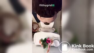 Above pov pooping