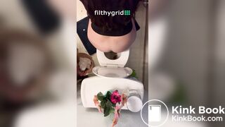 Above pov pooping