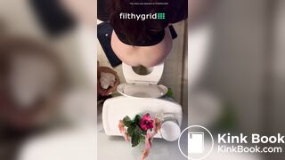 Above pov pooping