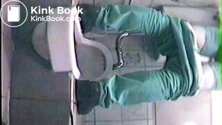 Asian girl pooping in night club toilet - 20