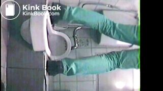 Asian girl pooping in night club toilet - 20