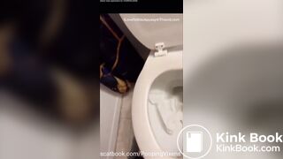 $ugarHill Close Up Pooping Into The Toilet