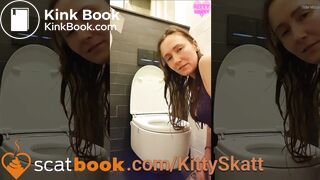 Sexy toilet shitting and piss