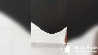 Pooping pants and sitting on it