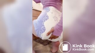 Cute diaper mess - video 3