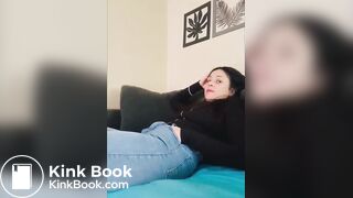 shitting and pissing her jeans because she is bored