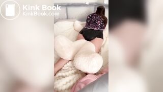 Girl Makes a Spooky Mess & Cum in Her Diaper, Boo!