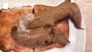 Scat queen cooks shit sandwich
