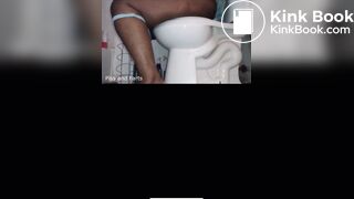 black girl pooping on toilet