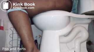 black girl pooping on toilet