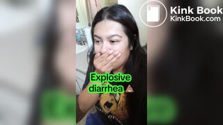 Latina girl diarrhea farting