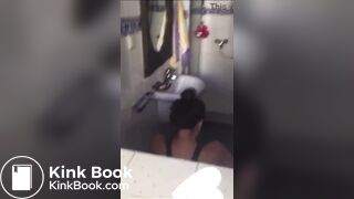 milf spied on pooping