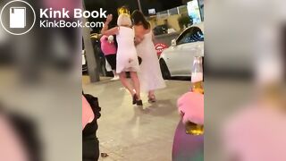 Woman shit her pants in public