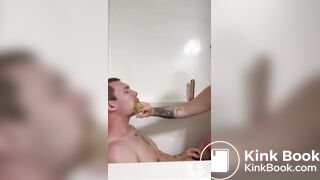 lucky guy eatting chocolate human