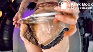 Hot poop in plastic panty