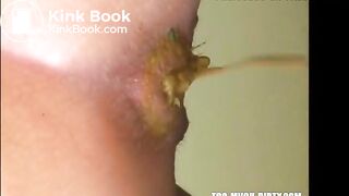 Hot brunette shitting diarrhea doggystyle