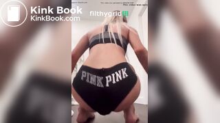 Blackrasb poops in her black panties