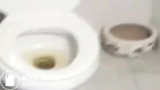Defecation of hot female