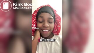 Ebony girl pooping on toilet - video 17