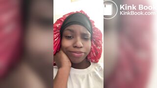 Ebony girl pooping on toilet - video 17