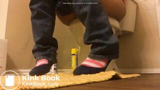 Ebony girl Big ass diarrhea toilet