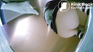 Spy pooping at a Chinese restaurant toilet 2