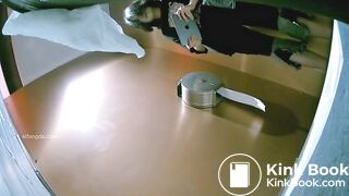 Spy pooping at a Chinese restaurant toilet 2