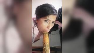 Cute girl anal ride