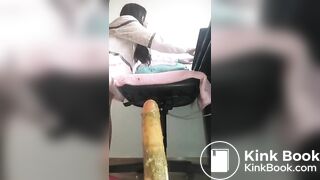 Cute girl anal ride