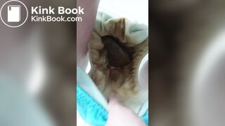 Playing with Soiled and Pissed in Cloth Diaper