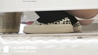 young Chinese girl quickly takes a soft thick shit