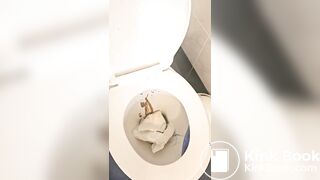 European PAWG with messy butt has diarrhea