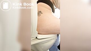 European PAWG with messy butt has diarrhea
