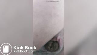 British girl farting and pooping on the toilet, part 1