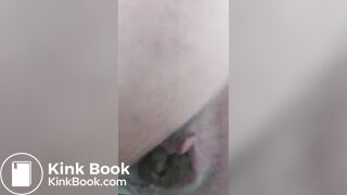 British girl farting and pooping on the toilet, part 1