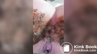 Her panties can't hold any more poop