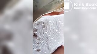 Her panties can't hold any more poop