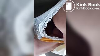 Her panties can't hold any more poop