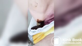 Her panties can't hold any more poop