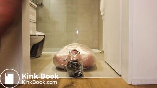 BBW shitting on slave face