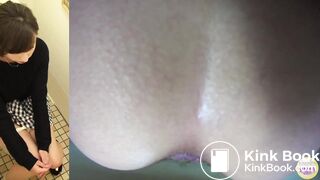 Cute japanese girl pooping and vaginal discharge 5
