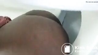 Slow 20 year old black girl pooping Pt 2