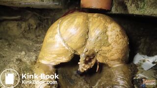 Midnight Orgasm In The Outhouse - human shit play