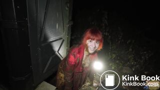 Midnight Orgasm In The Outhouse - human shit play