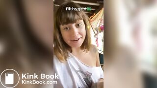Girl pooping - video 839