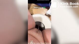 Girl fills toilet with diarrhea