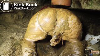 Midnight Orgasm In The Outhouse - covered in shit