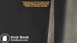Voz de puta colombiana que come mierda