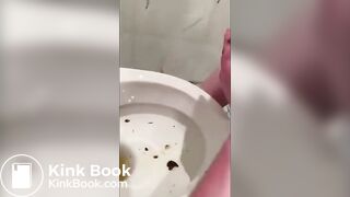 Eat from the toilet