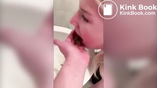 Eat from the toilet